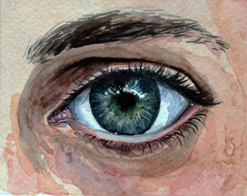 Watercolor Painting of an eye