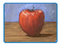 Free Painting Lessons- Acrylic Apple Demo