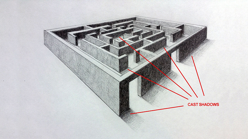 Cast shadows