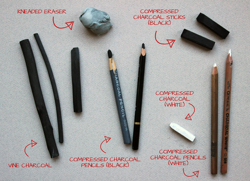 explain-the-differences-between-vine-charcoal-compressed-charcoal