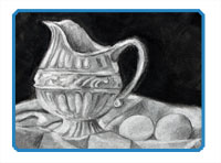 Charcoal Rendering Still Life