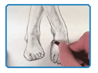 How to Draw Feet with Shapes