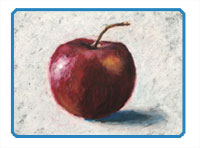 Oil Pastel Lesson - Apple Drawing