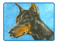 Dog Portrait Oil Pastels