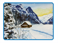 Snow Scene with Gouache